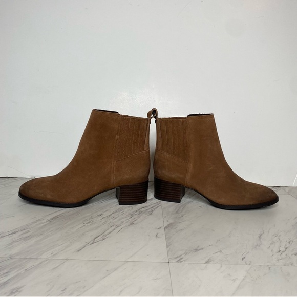 New! Sam Edelman Kaiti Brown Suede Heeled Bootie 7M - Picture 8 of 16